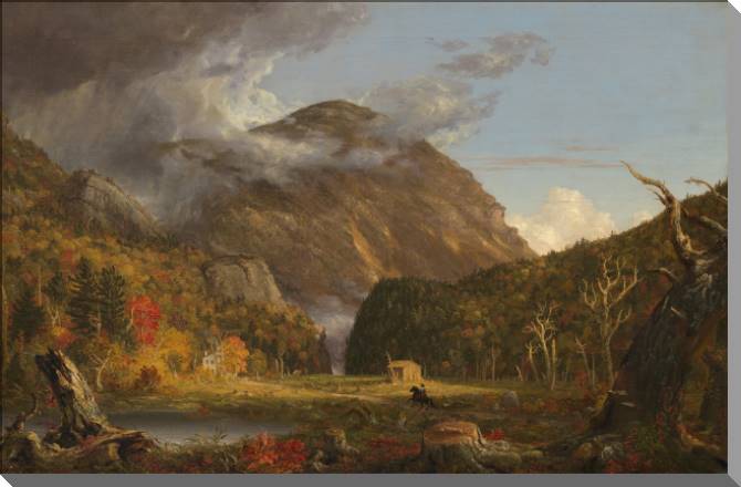 Купить и печать на заказ Картины на пластике, пеноркартоне Вид на горный перевал