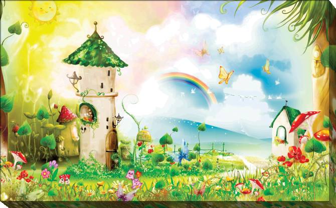 Купить и печать на заказ Картины на холсте Сказочные домики