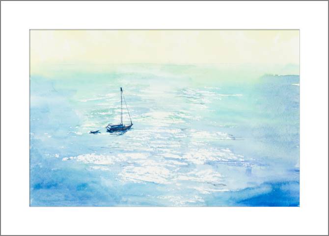 Paintings, photos from Passepartout Delicate watercolor landscape