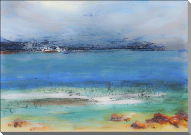 Купить и печать на заказ Картины на пластике, пеноркартоне Океан современая живопись