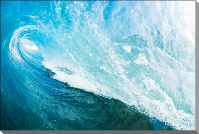 Купить и печать на заказ Картины на пластике, пеноркартоне Под волной