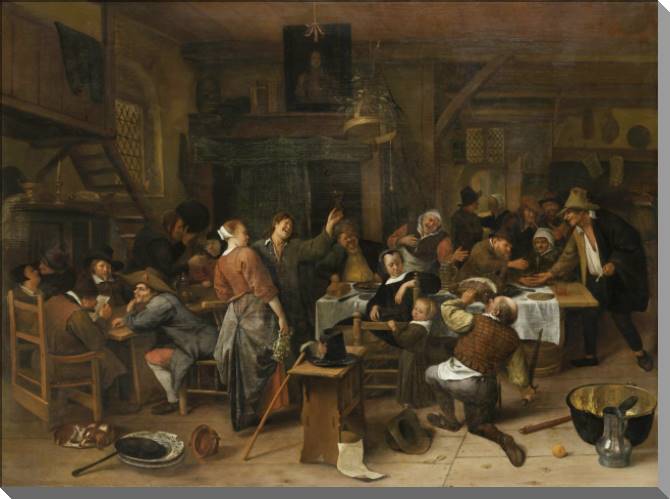 Купить и печать на заказ Картины на пластике, пеноркартоне Гулянка в день рождения принца Вильгельма III