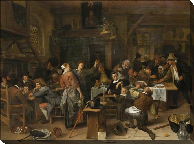 Paintings on canvas Day Prince (Jan Steen)