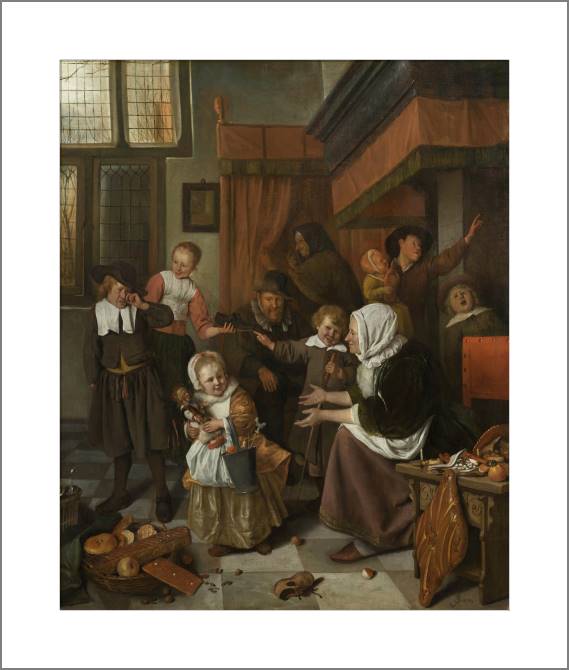 Paintings, photos from Passepartout The Feast Of St. Nicholas (Jan Steen)