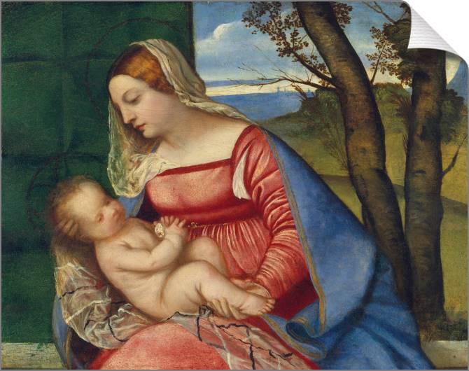 Paintings on canvas Madonna and child (Titian)