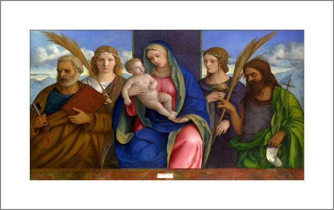 Paintings, photos from Passepartout Madonna (Giovanni Bellini)