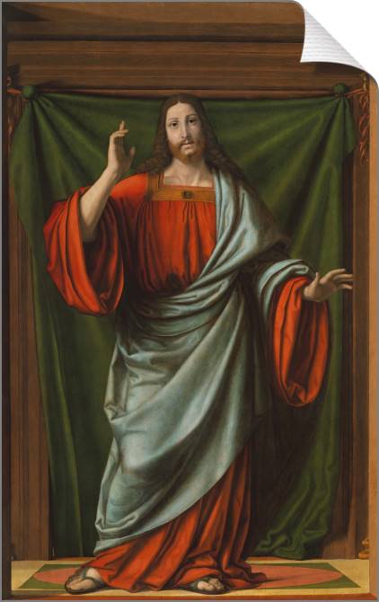 Купить и печать на заказ Картины на холсте Благословение Христово (Андреа Соларио)