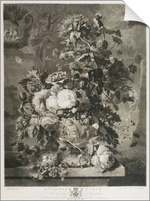 Купить и печать на заказ Картины на холсте Натюрморт с цветами