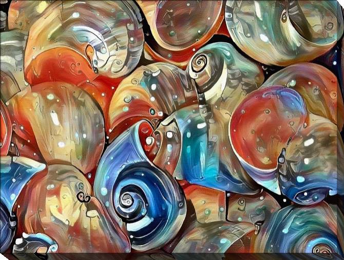Картины на холсте Snail shells