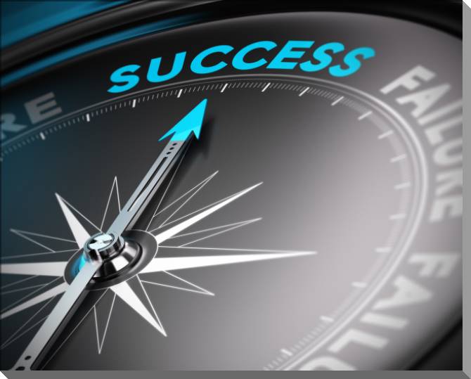 Купить и печать на заказ Картины на пластике, пеноркартоне Направление на успех