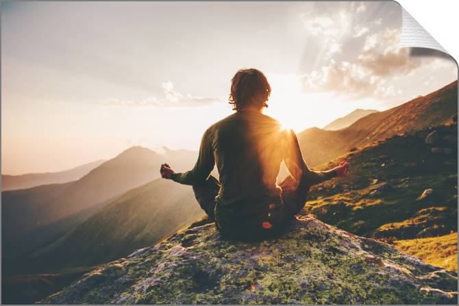 Купить и печать на заказ Картины на холсте Медитация на природе