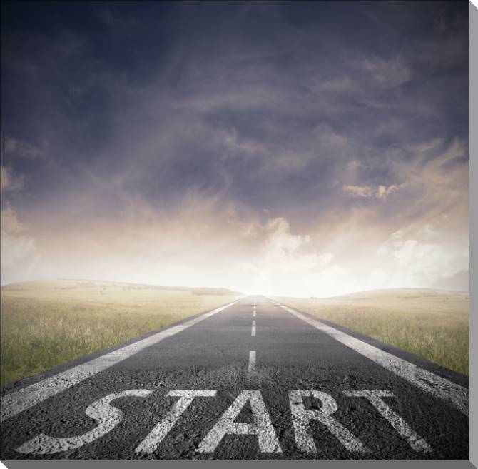 Купить и печать на заказ Картины на пластике, пеноркартоне На старте