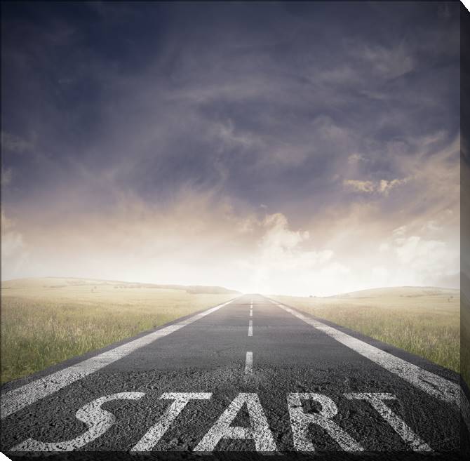 Paintings on canvas At the start