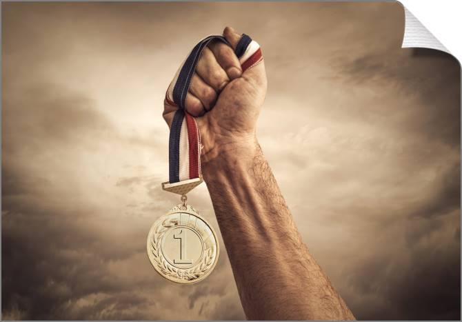 Купить и печать на заказ Картины на холсте 1-ое место