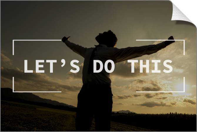 Купить и печать на заказ Картины на холсте Let's do this