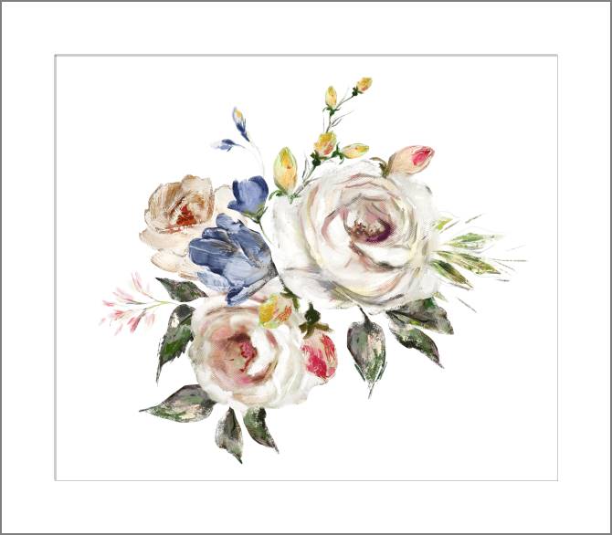 Paintings, photos from Passepartout Scenic floral illustration