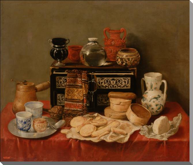 Купить и печать на заказ Картины на пластике, пеноркартоне Натюрморт с черным сундуком