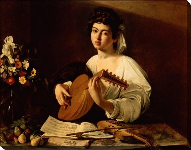 Paintings on canvas Lute player (Michelangelo Merisi da Caravaggio)