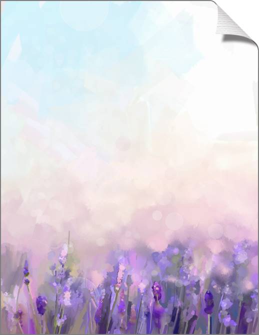 Картины на холсте A field of purple flowers