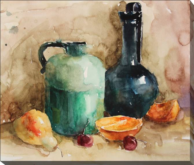 Paintings on canvas Still life watercolor of fruit