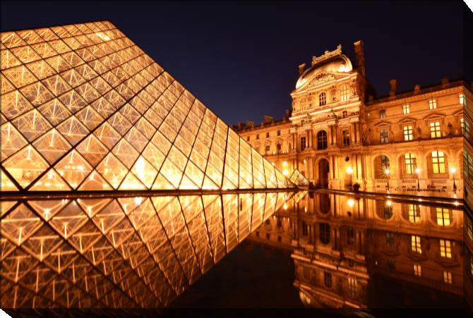 Картины на холсте Photo Of The Louvre, Paris