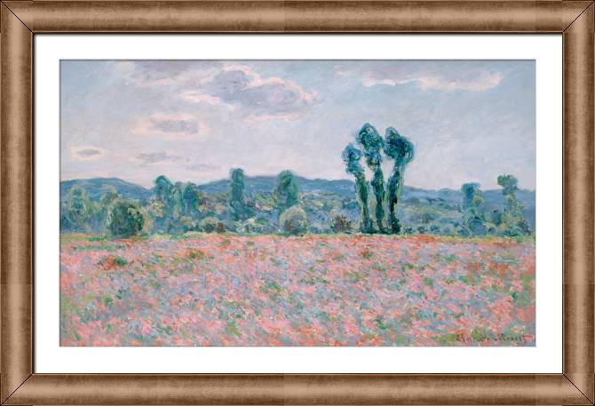 Картины в рамке, багете Poppy field (Claude Monet)