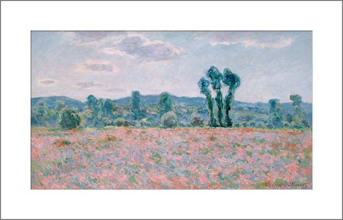 Paintings, photos from Passepartout Poppy field (Claude Monet)