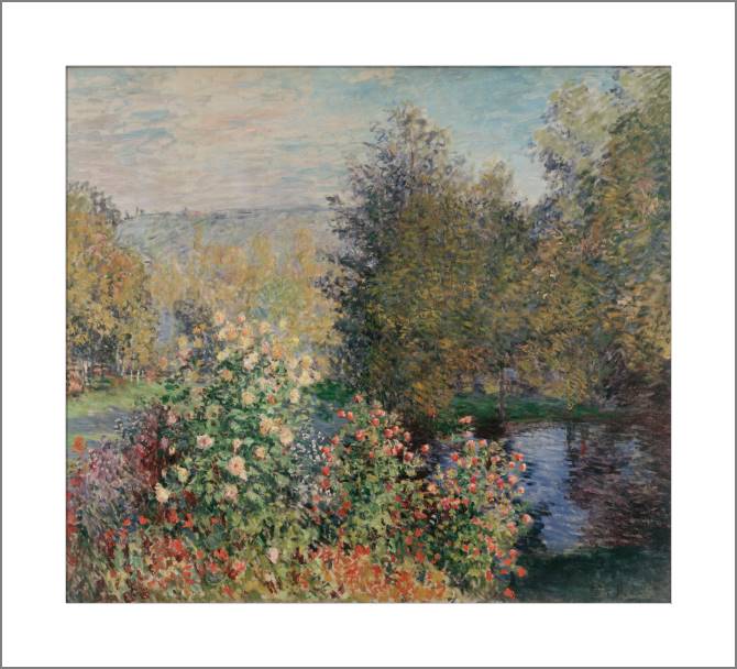 Paintings, photos from Passepartout Corner of the garden at Montgeron (Claude Monet)