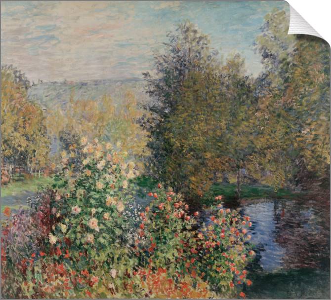 Купить и печать на заказ Картины на холсте Уголок сада в Монжероне