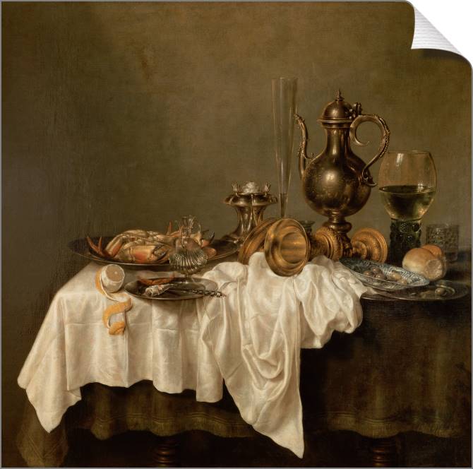 Купить и печать на заказ Картины на холсте Завтрак с крабом