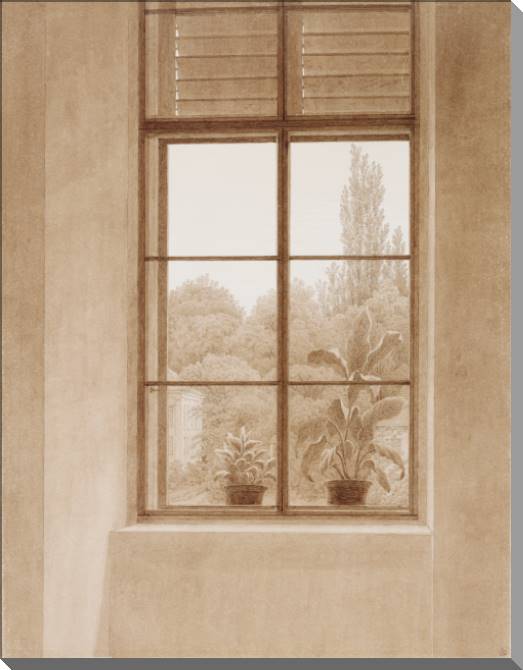 Купить и печать на заказ Картины на пластике, пеноркартоне Окно с видом на парк