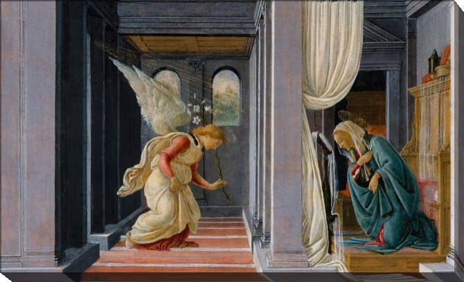 Paintings on canvas The Annunciation (Botticelli)