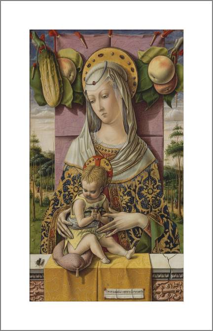 Paintings, photos from Passepartout Madonna with the child (Carlo Crivelli)