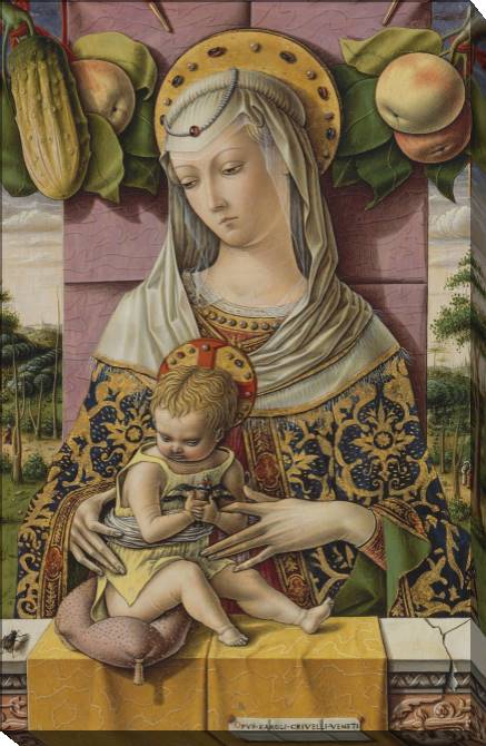 Картины на холсте Madonna with the child (Carlo Crivelli)