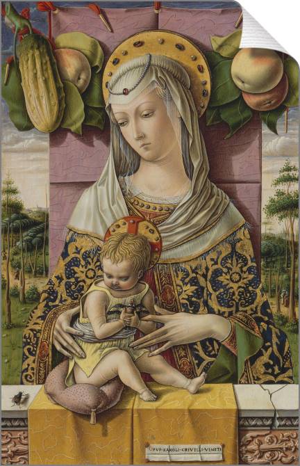 Купить и печать на заказ Картины на холсте Мадонна с ребенком