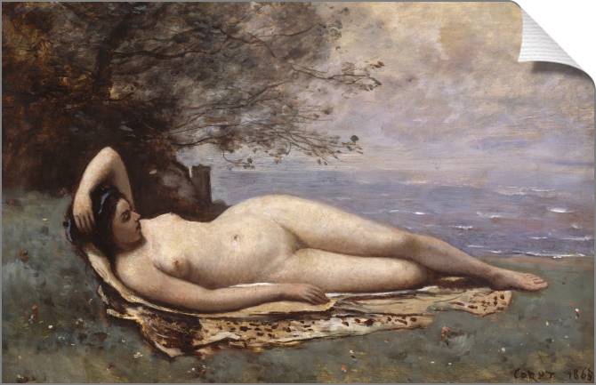 Купить и печать на заказ Картины на холсте Вакханка у моря