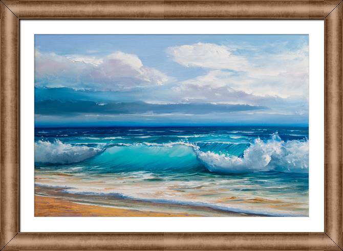 Paintings on canvas Blue sea waves