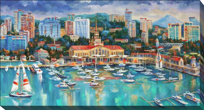 Paintings on canvas The landscape in Sochi