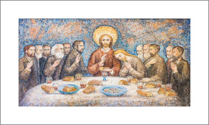 Paintings, photos from Passepartout The sanctuary of Caravaggio mosaic