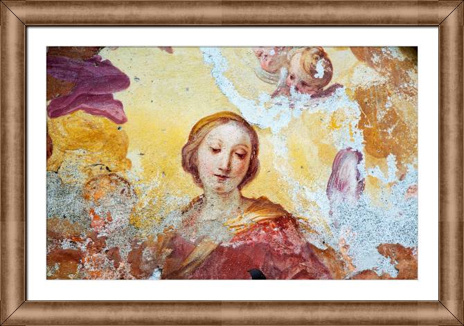 Paintings on canvas Detail of an old fresco