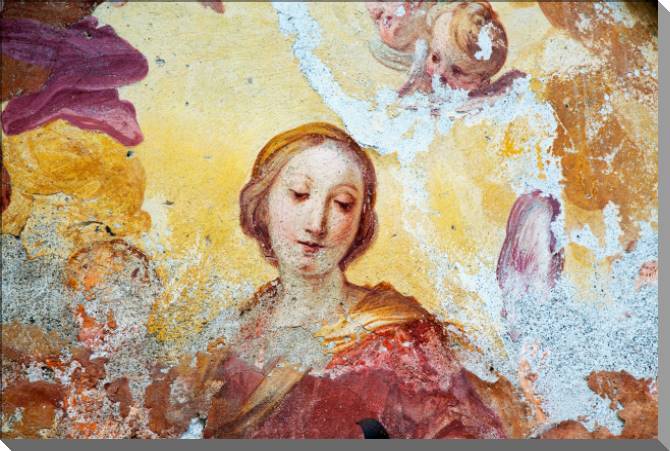 Купить и печать на заказ Картины на пластике, пеноркартоне Деталь старой фрески