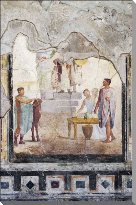 Купить и печать на заказ Картины на пластике, пеноркартоне Фреска из Помпеи