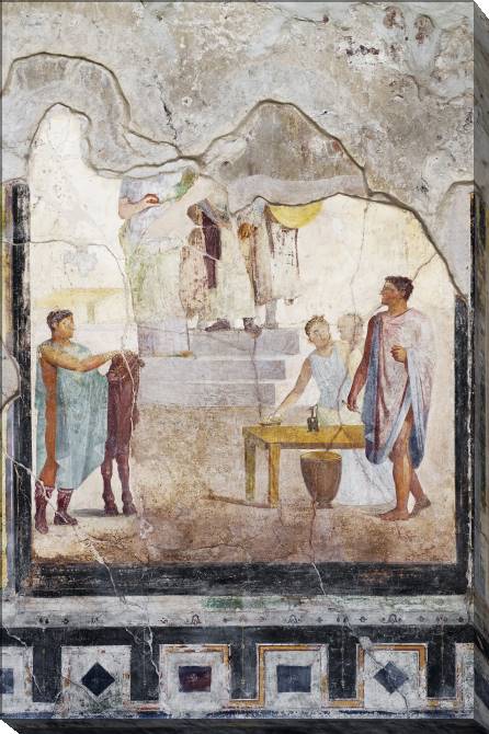 Paintings on canvas Fresco from Pompeii
