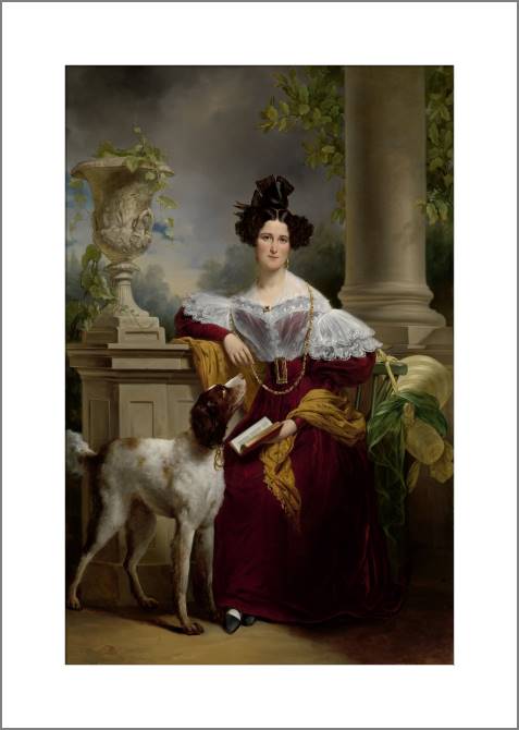 Paintings, photos from Passepartout Portrait of Alida Christina Assink (Jan Adam Kruseman)