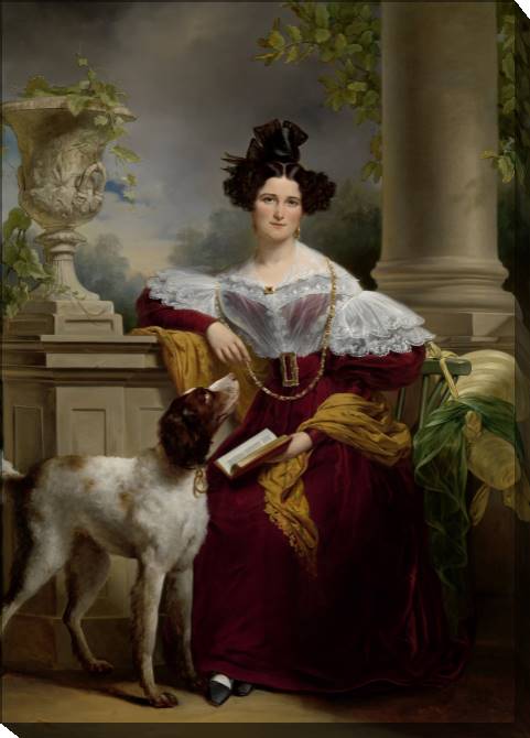 Картины на холсте Portrait of Alida Christina Assink (Jan Adam Kruseman)