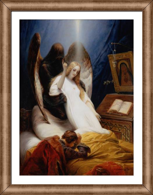 Paintings on canvas The Angel Of Death (Emile-Jean-Horace Vernet)