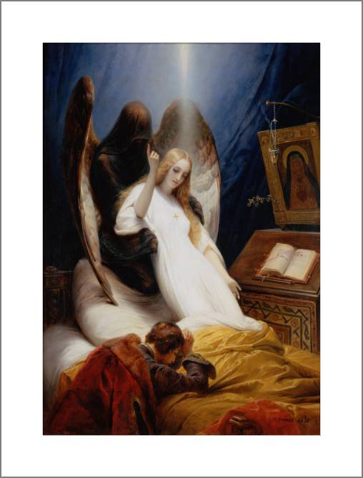 Paintings, photos from Passepartout The Angel Of Death (Emile-Jean-Horace Vernet)
