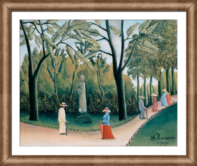Paintings on canvas The Luxembourg Garden. Monument To Chopin (Henri Rousseau)