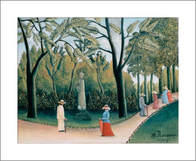 Paintings, photos from Passepartout The Luxembourg Garden. Monument To Chopin (Henri Rousseau)