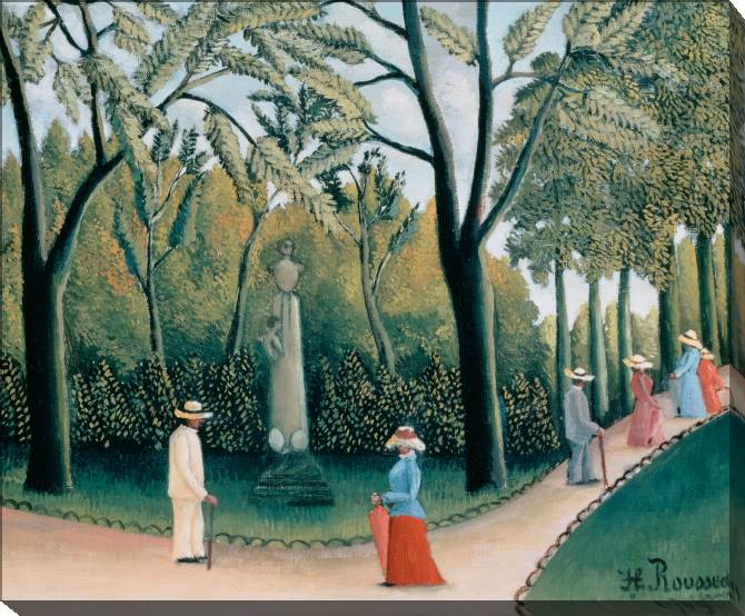 Paintings on canvas The Luxembourg Garden. Monument To Chopin (Henri Rousseau)